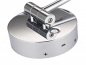 Preview: B-WARE: DEUSENFELD WL50CTA - Premium Akku LED Kosmetikspiegel, CTT - stufenlos einstellbarer Farbton von 2700-6500K, 6600mAh Lithium Akku, Ladegerät inkl. USB Kabel, LED Touch-Control, 5x Vergrößerung, Ø20cm, verdeckte Befestigung, chrom #87